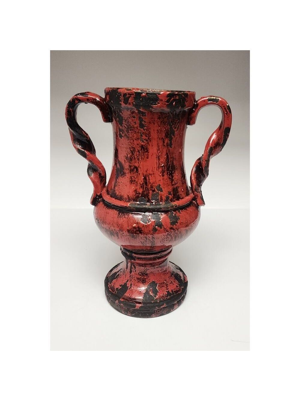 Uttermost 2 PC Red Rustic Ceramic Home Decorative Vase - Picture 10 of 16